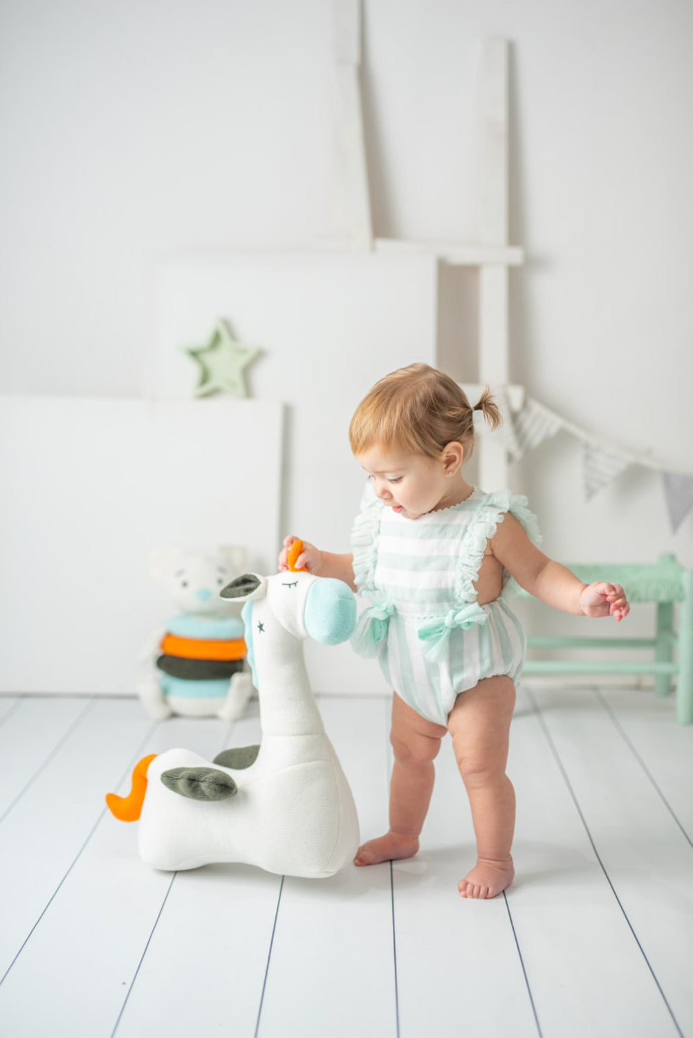 Peluche algodón pegaso blanco