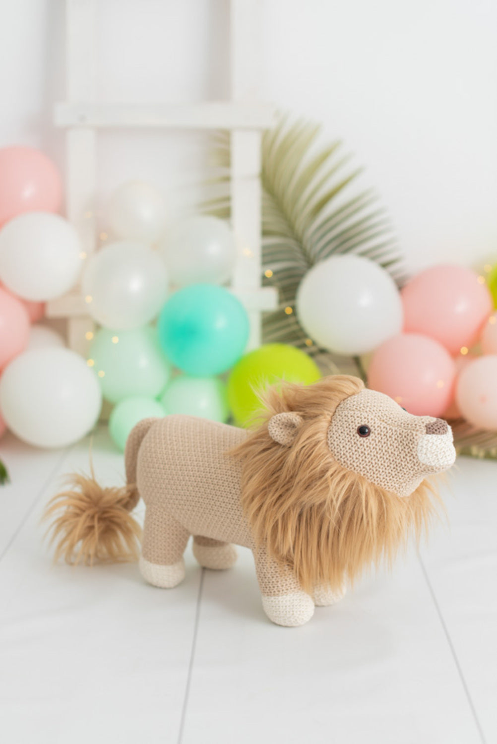 Peluche algodón leon marron