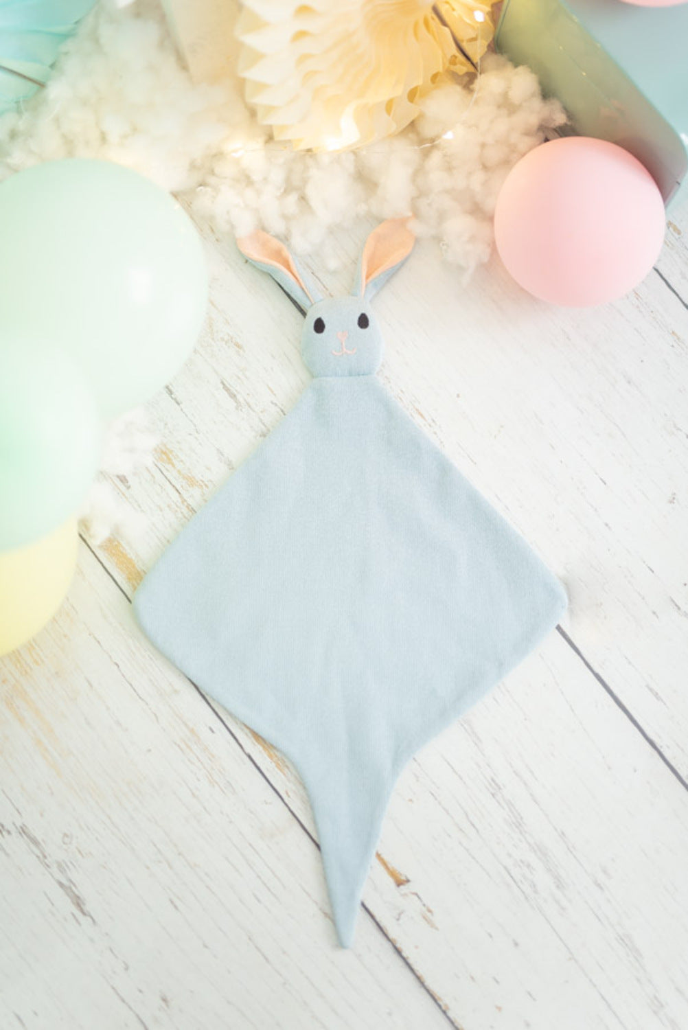 Doudou bebe conejo azul