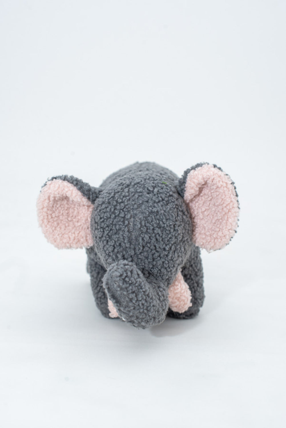 Peluche infantil bebe elefante gris y rosa