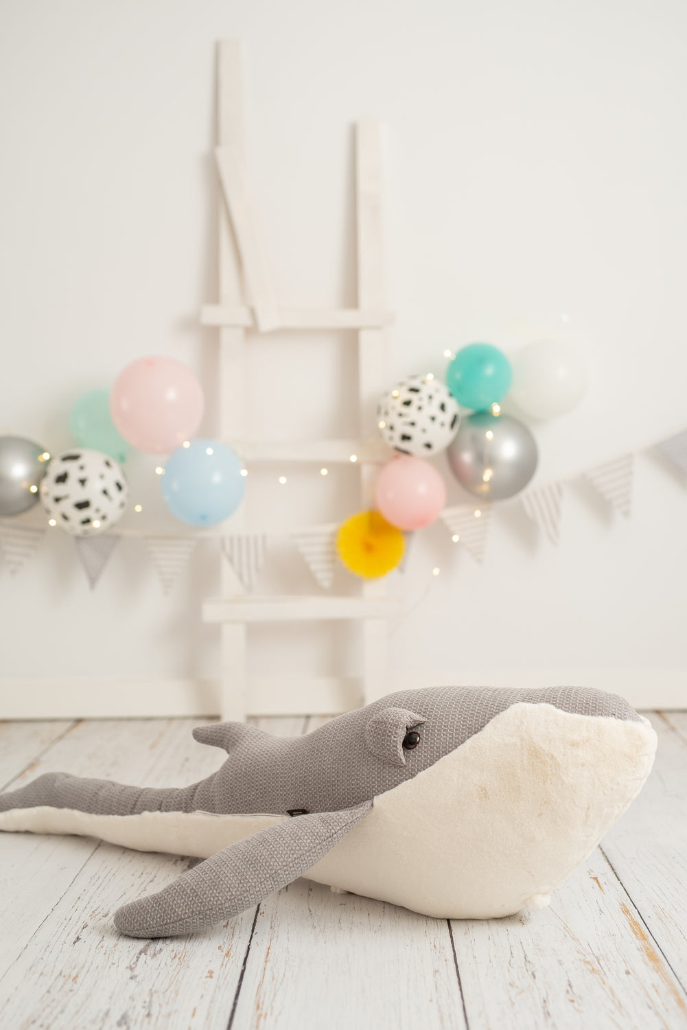 Lámina infantil fotografia ballena gris