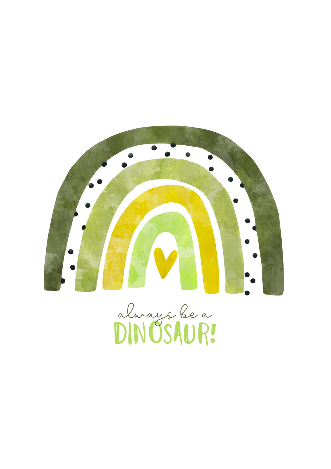 Lámina infantil arcoiris verde