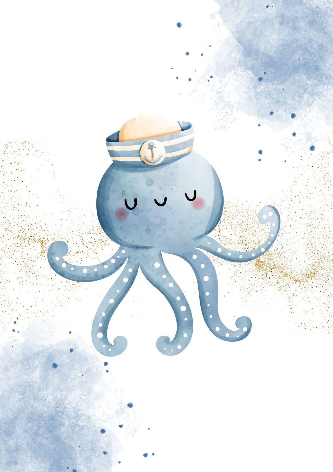 Lámina infantil pulpo