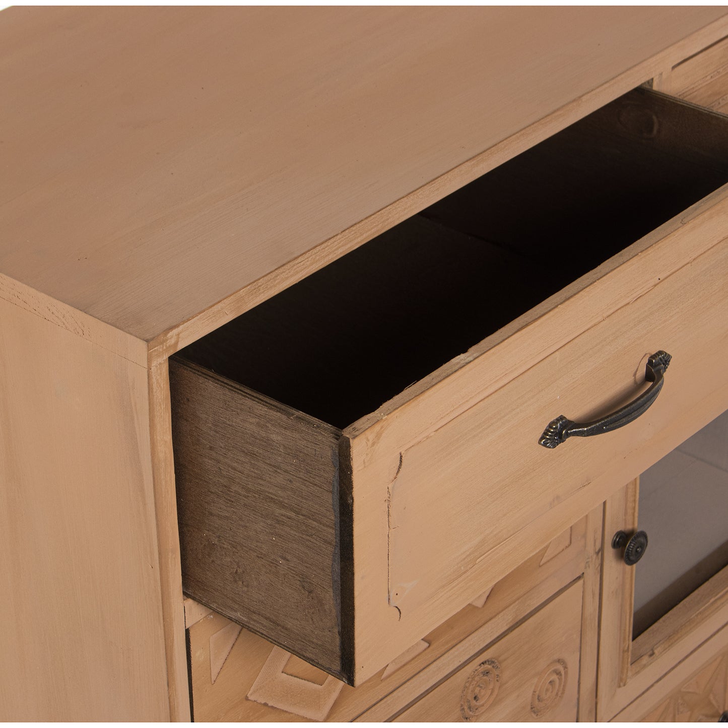 MUEBLE ENTRADA MADERA C/7 CAJO NES+1 PUERTA: TIRADORES HIERR