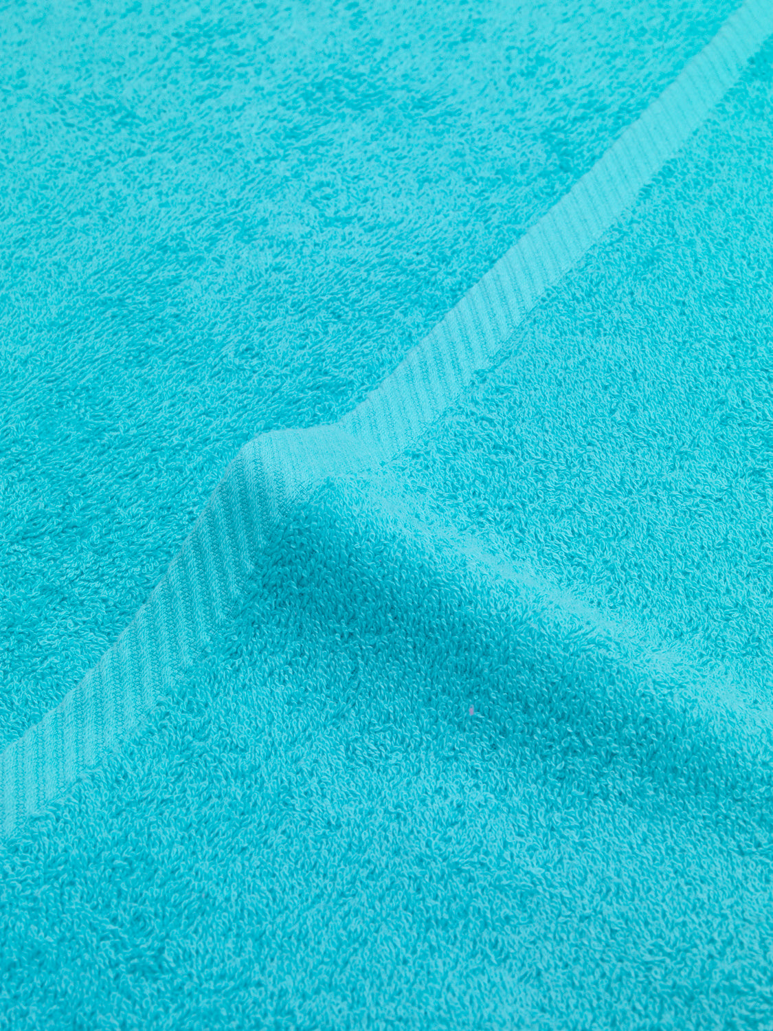 Set 4 Toallas piezas: 2 manos + 2 baño color aguamar