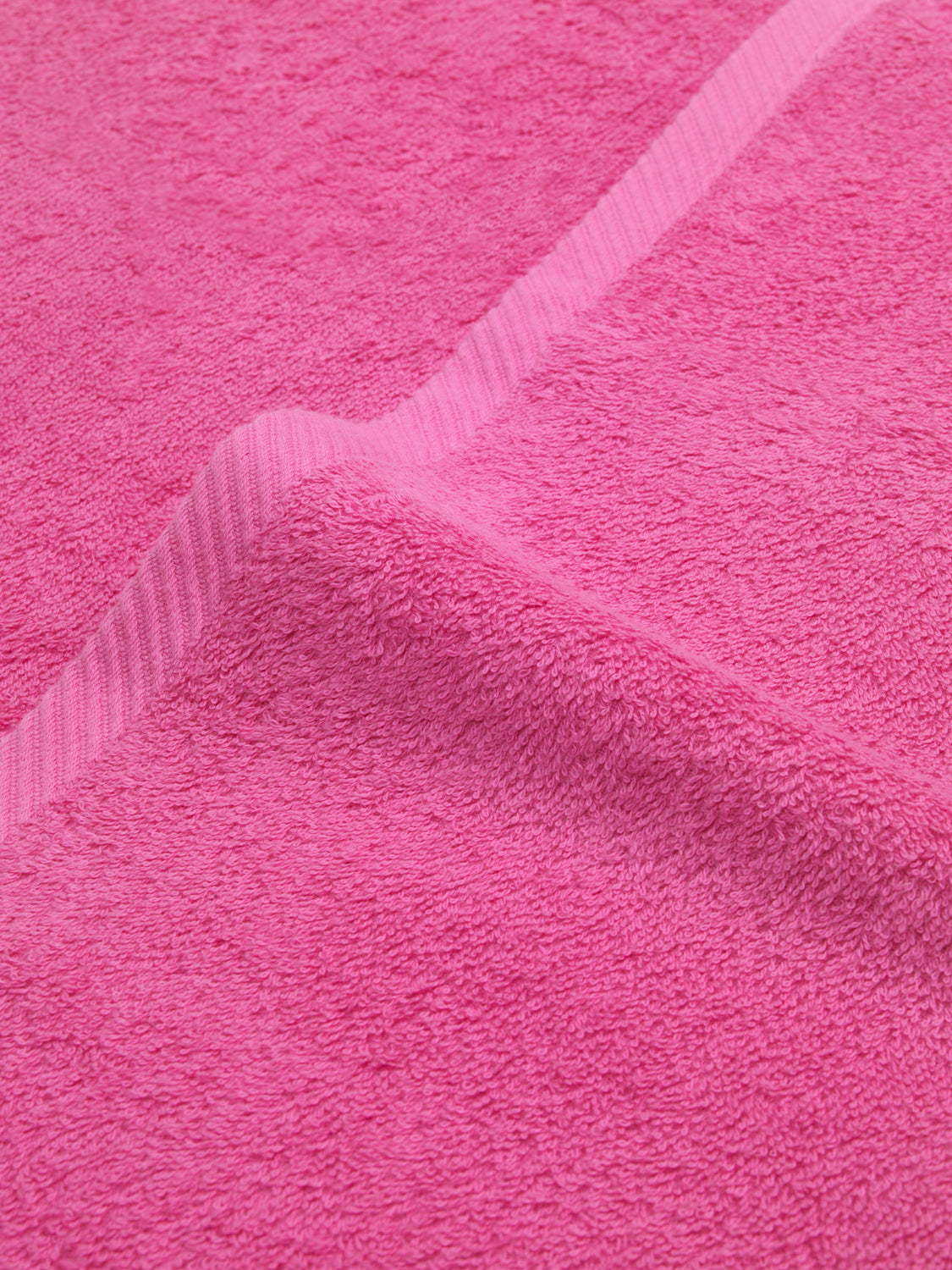 Set 4 Toallas piezas: 2 manos + 2 baño color fresa