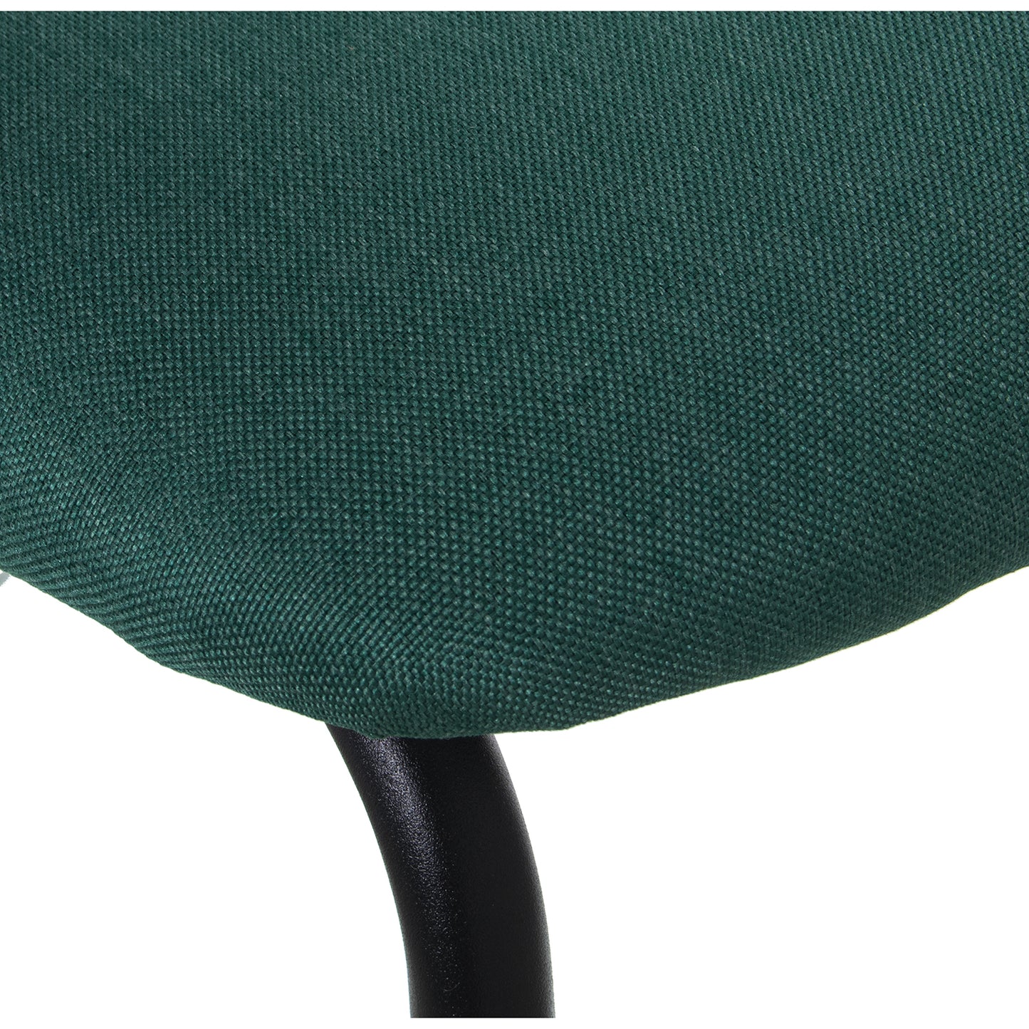 SILLA TAPIZADO VERDE CLARO: PA TAS METAL NEGRO