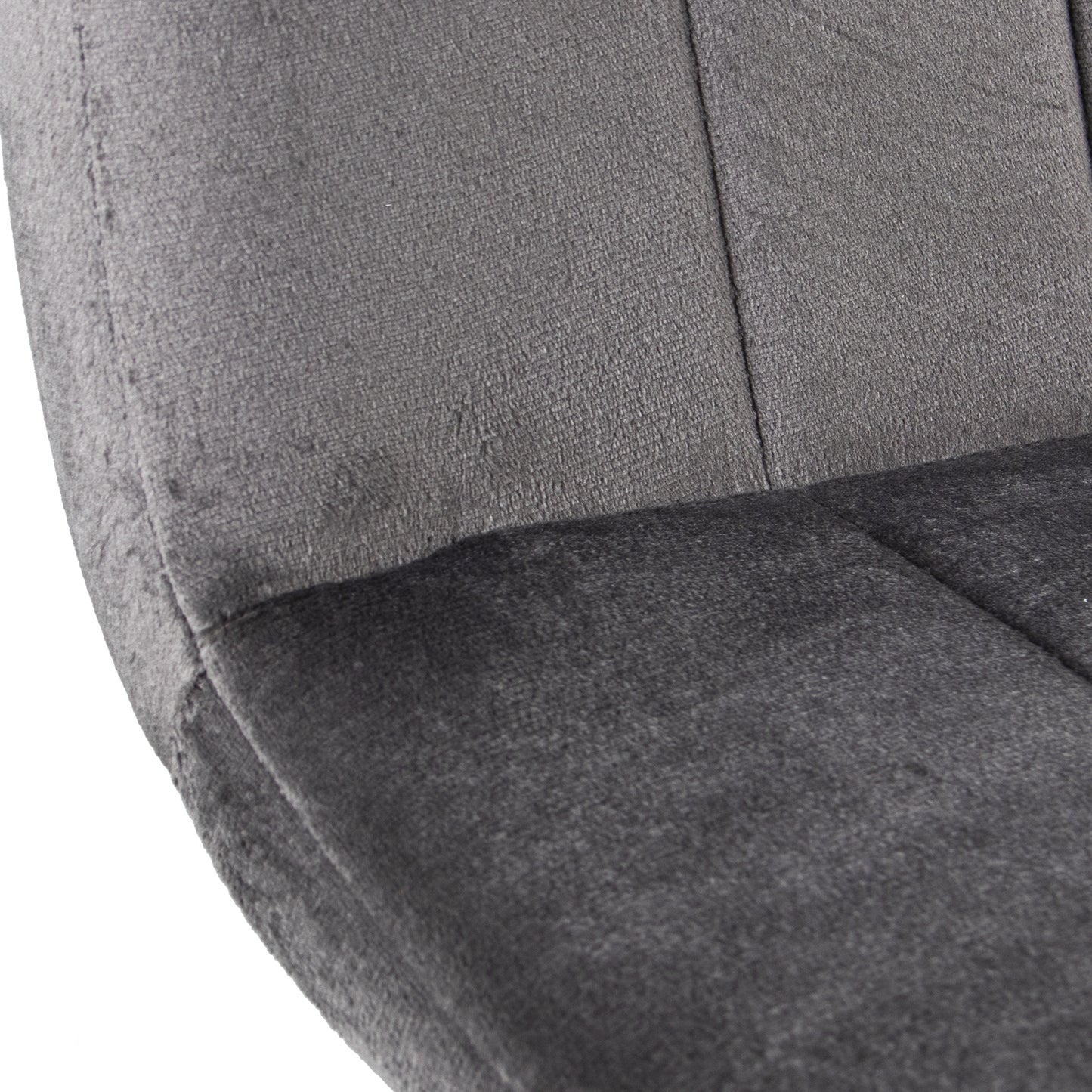 SILLA TELA GRIS C/PATAS METAL NEGRO: POLIESTER