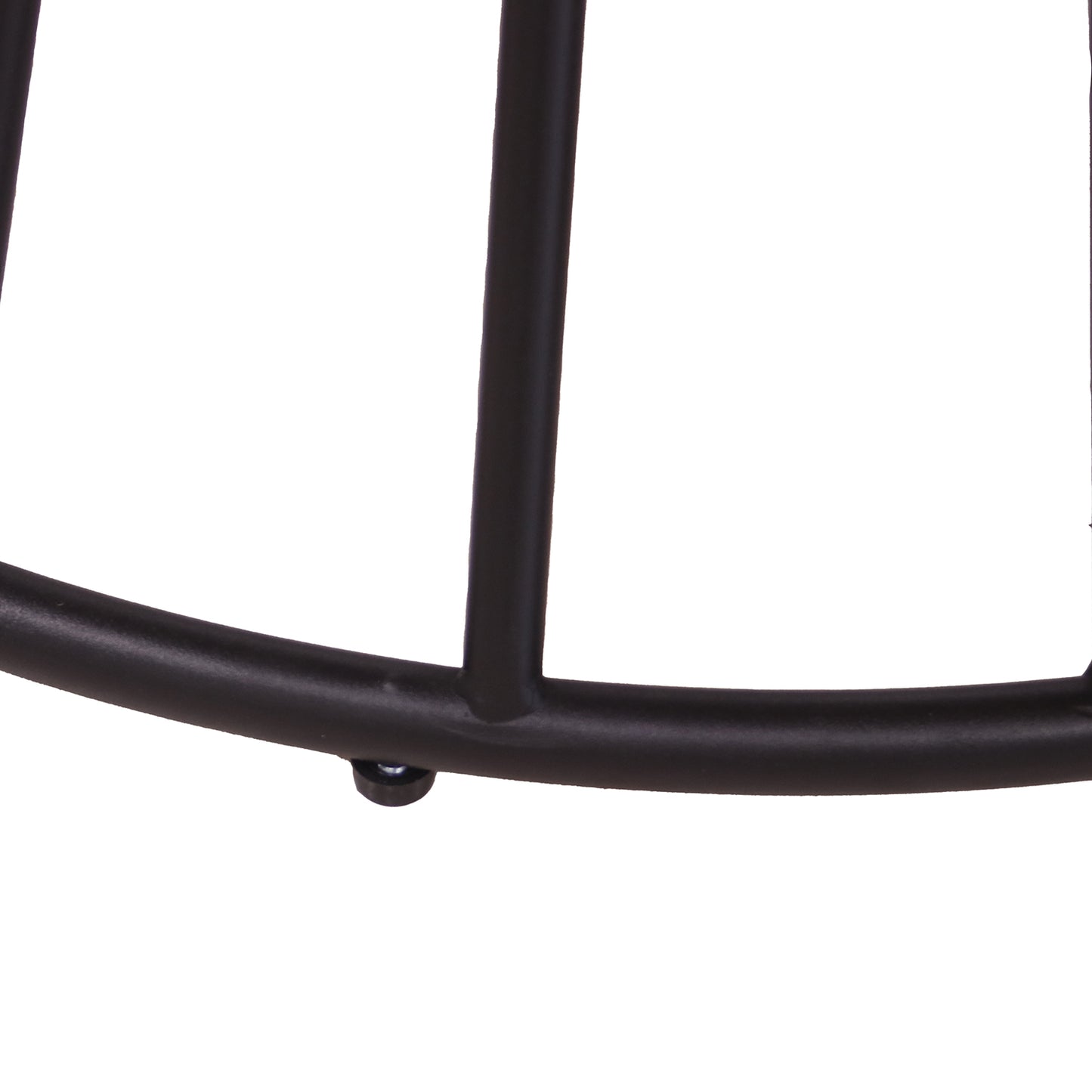 MESA COMEDOR MADERA C/BASE MET AL NEGRO +84216