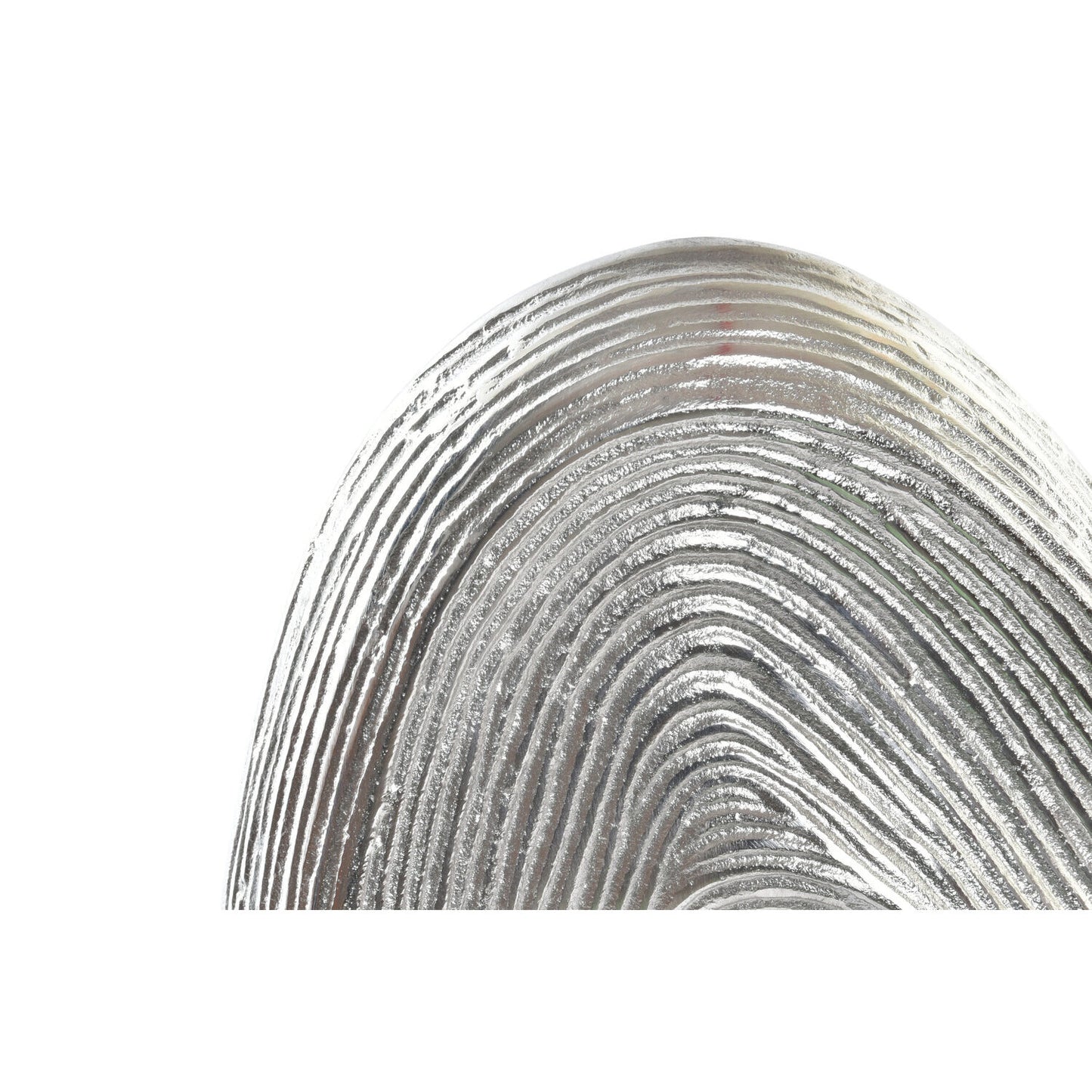 DECORACION ALUMINIO 20X9X44 ABSTRACTO PLATEADO