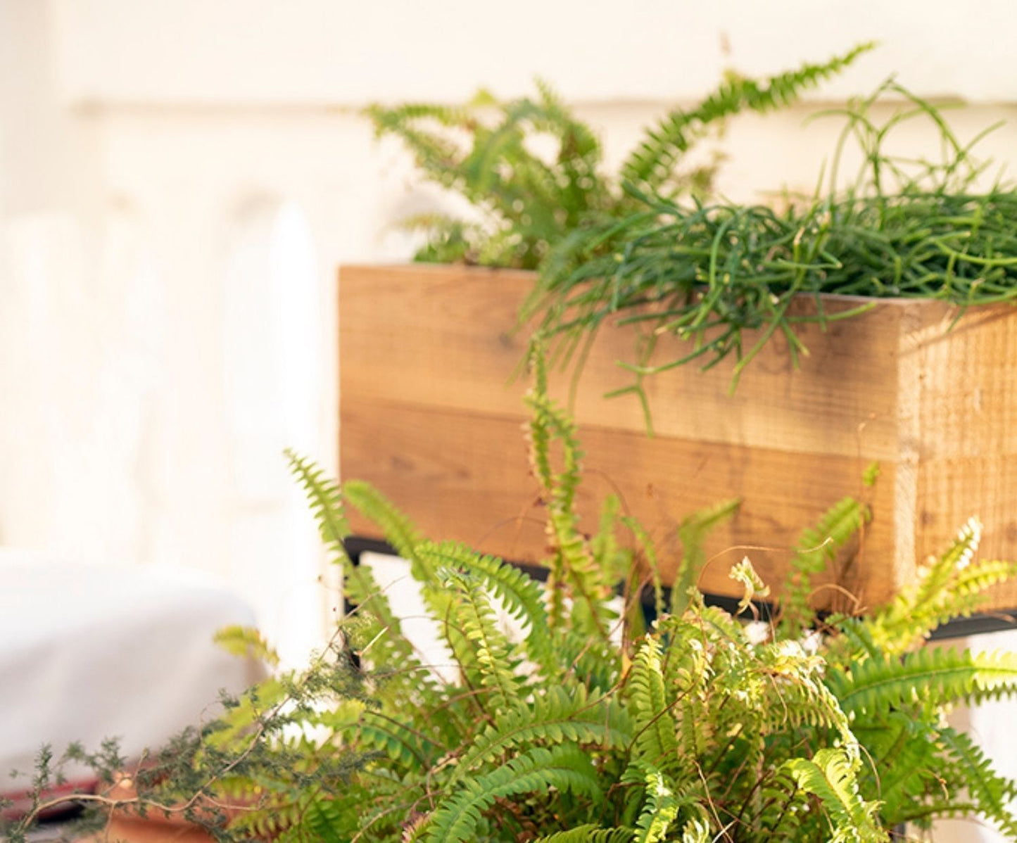 MACETERO MADERA RECICL. 55X21X60:5