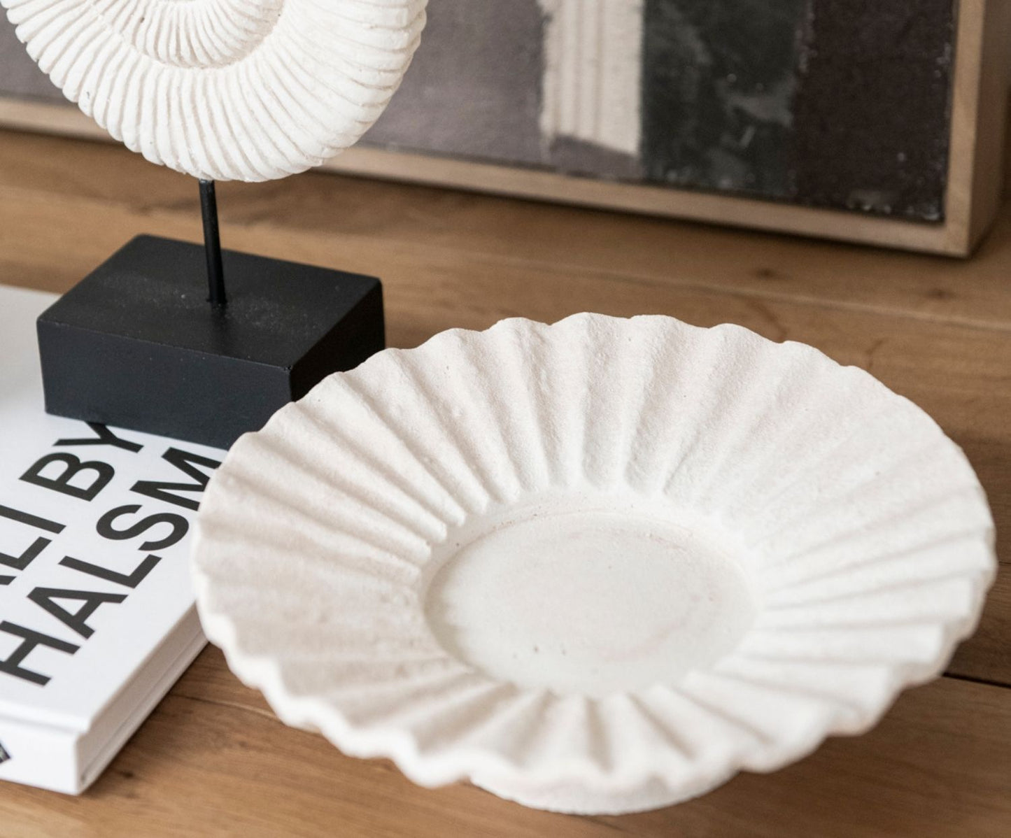 PORTAVELAS CEMENTO 22X7 CM