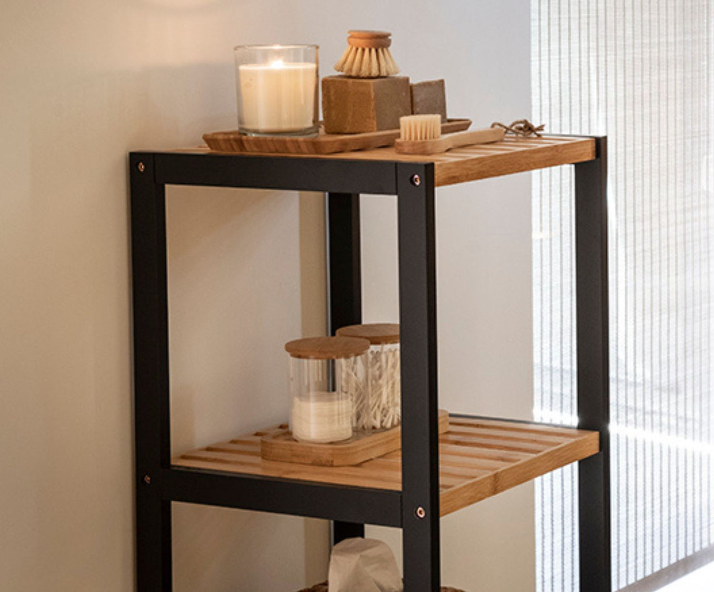 BOTES BAÑO CRISTAL BAMBÚ 20X11X10CM