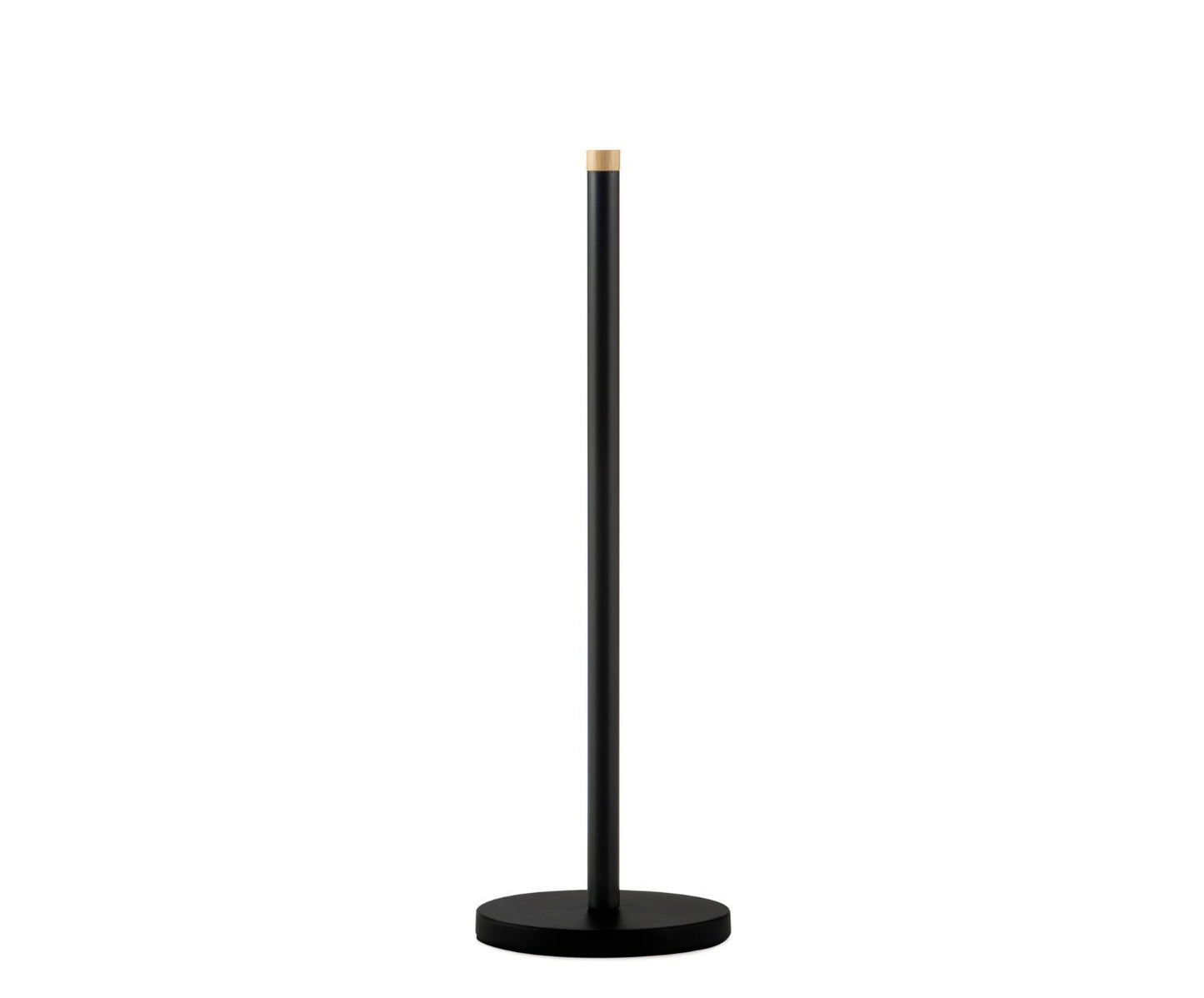 PORTARROLLOS BAÑO METAL NEGRO