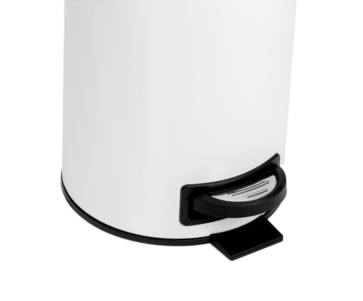 PAPELERA BAÑO METAL BLANCO 3LT