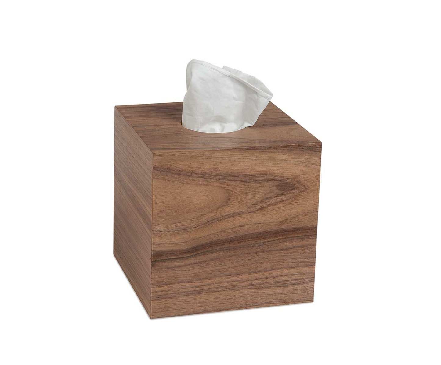 CAJA PAÑUELOS M.NOGAL 12X12X12CM