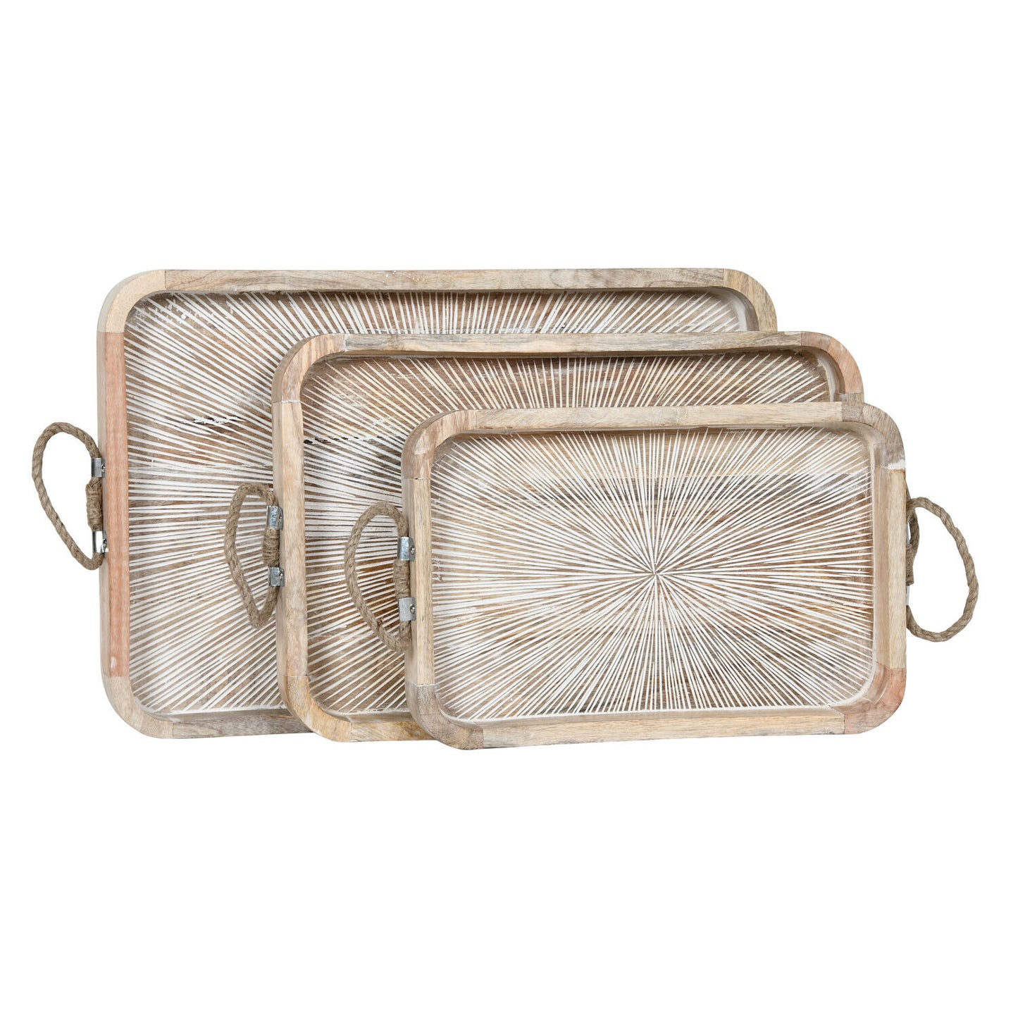 BANDEJA SET 3 MANGO CUERDA 53X35X4:5 NATURAL