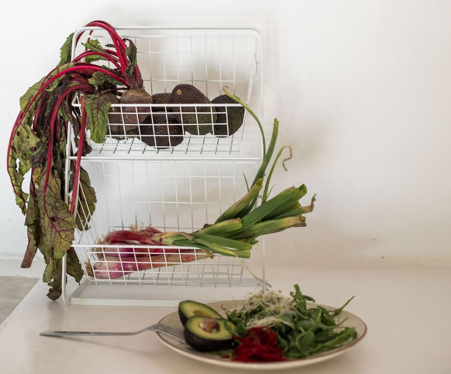 ESTANTE METAL BLANCO 28X15X38:5