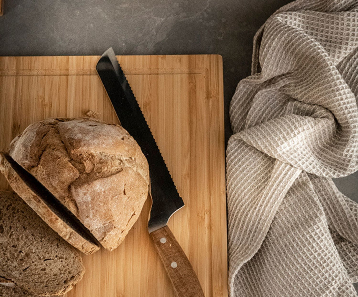 TABLA CORTE COCINA BAMBÚ 45X35X5CM