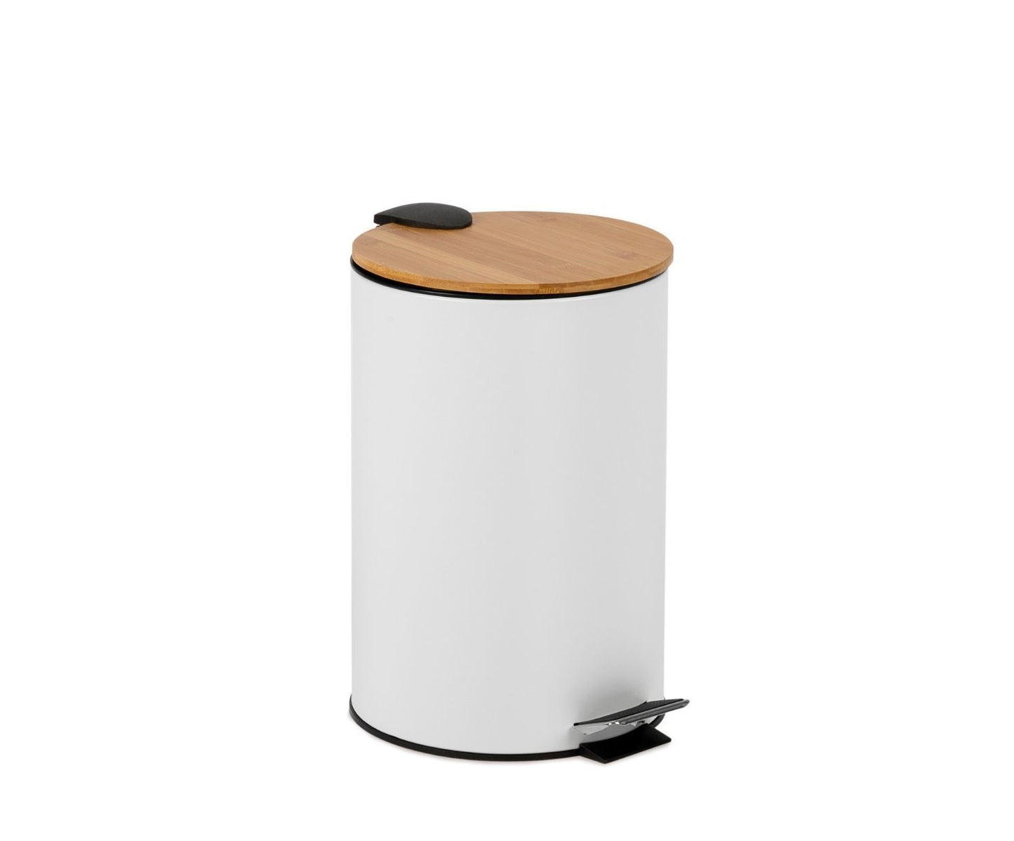 PAPELERA COCINA METAL BLANCO 12LT