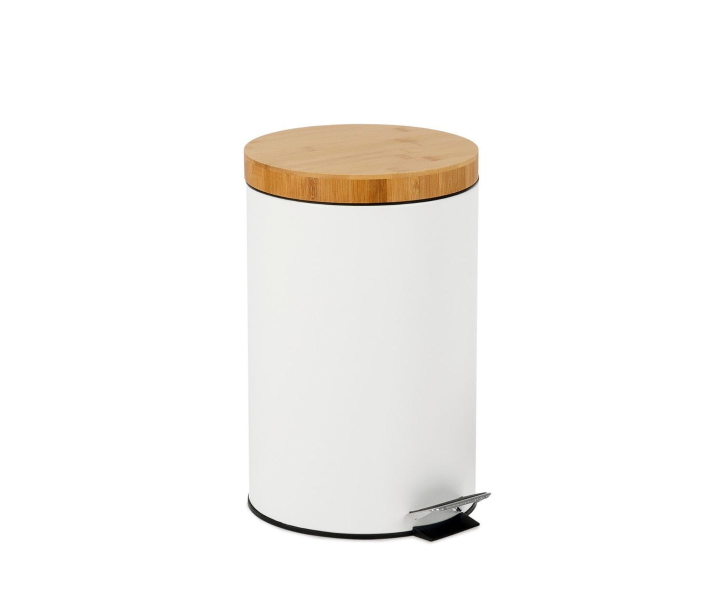 PAPELERA COCINA METAL BLANCO 12LT