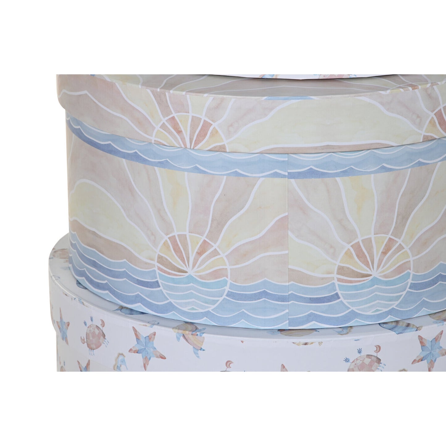 CAJA SET 10 CARTON 37:5X37:5X18 REDONDA MULTICOLOR