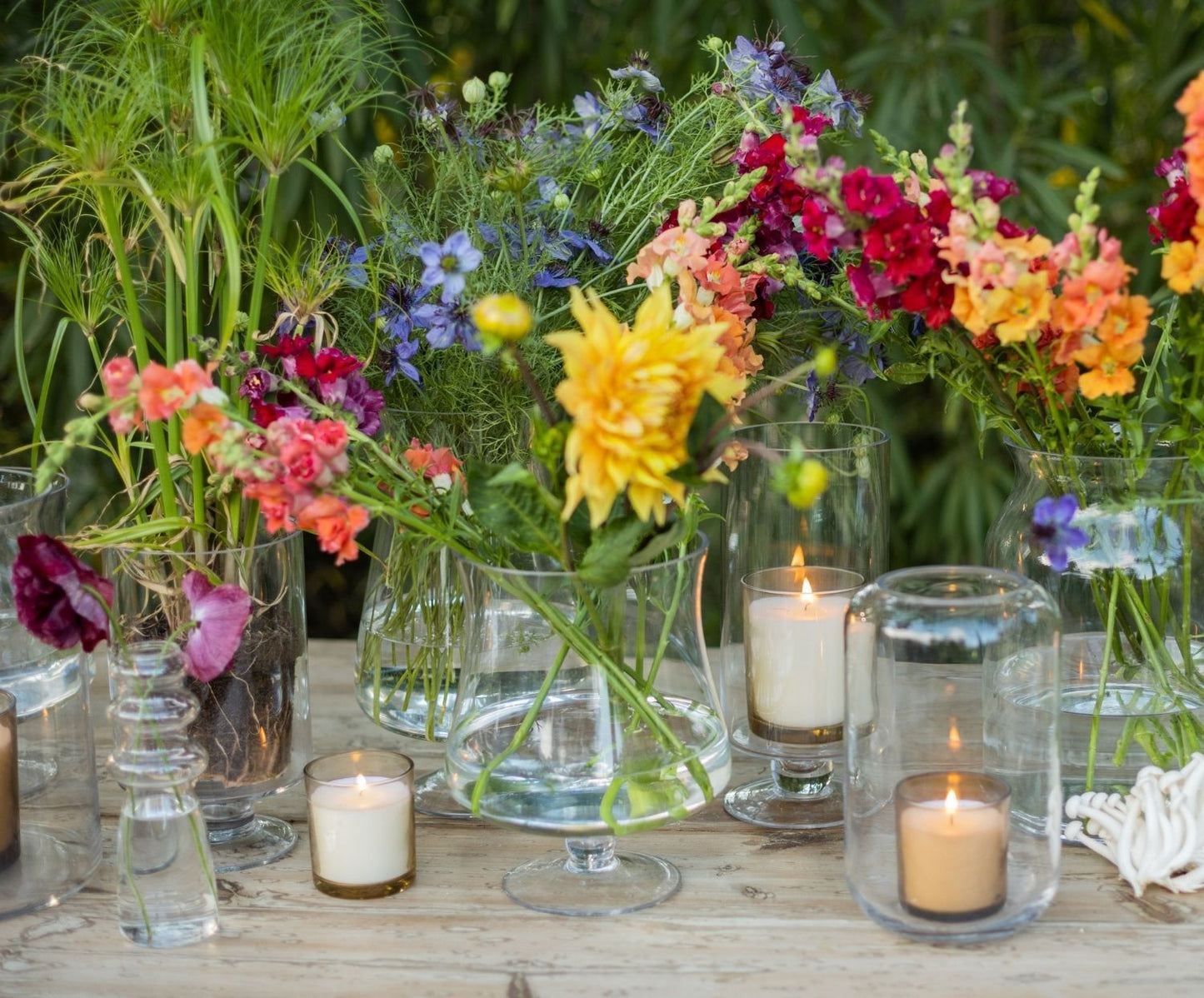 PORTAVELAS VIDRIO NAOMI Ø21X25