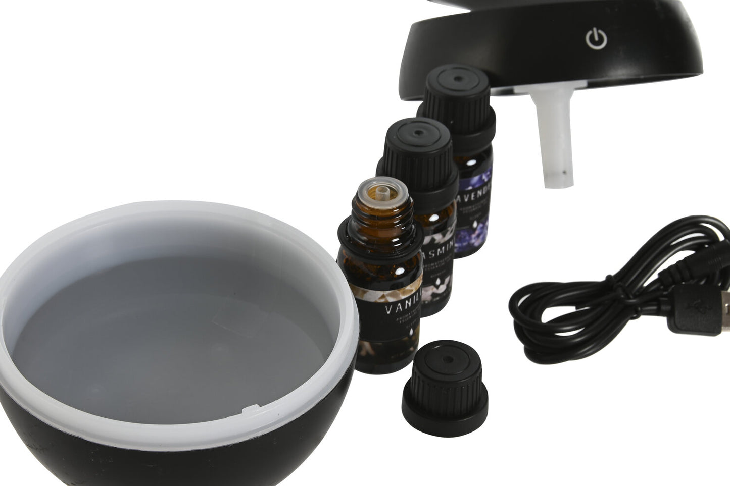 DIFUSOR AROMA SET 4 PVC 10X10X12 10ML HUMIDIFICADO