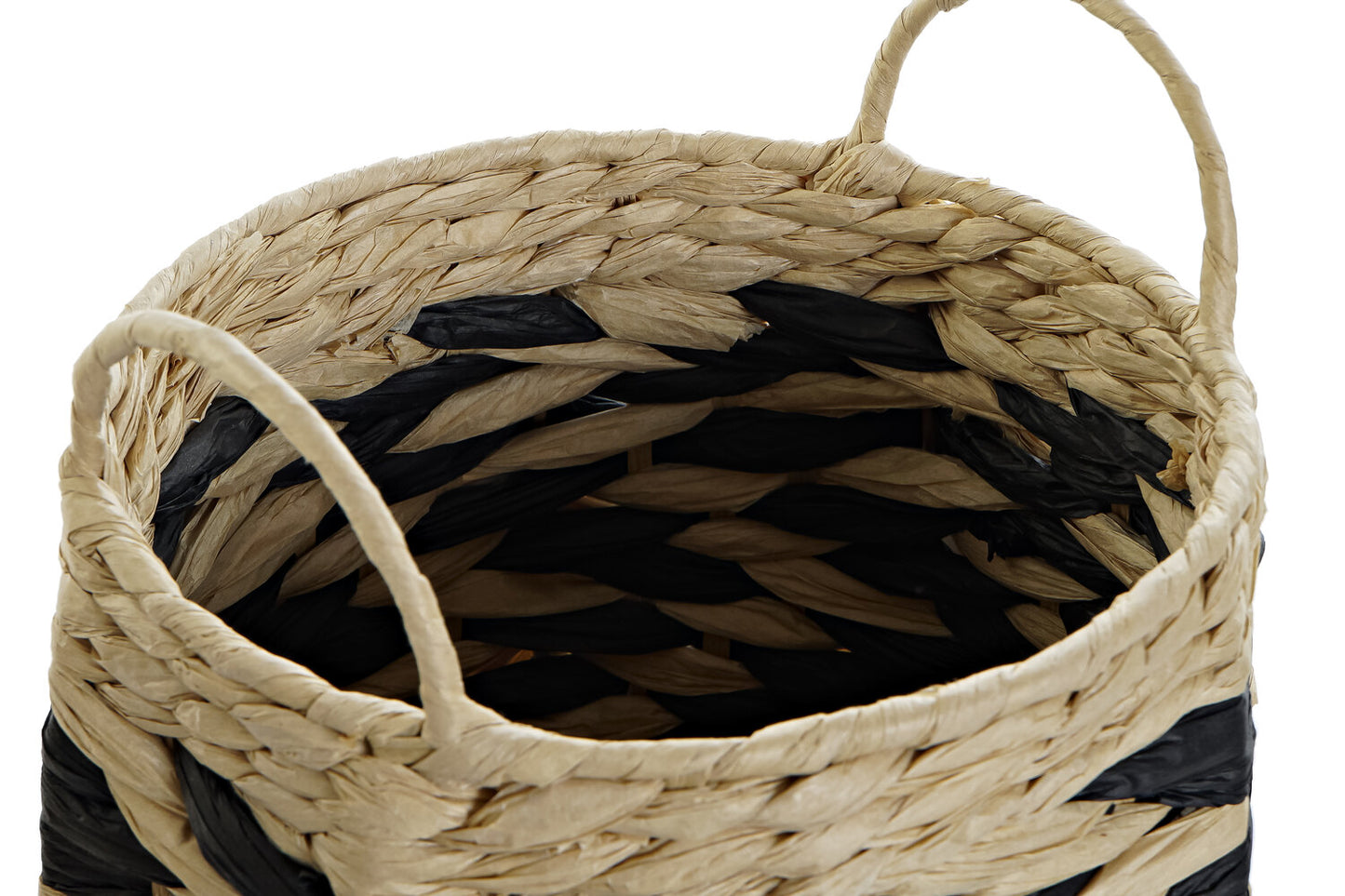 CESTA SET 2 FIBRA 30X30X30 NATURAL MARRON CLARO