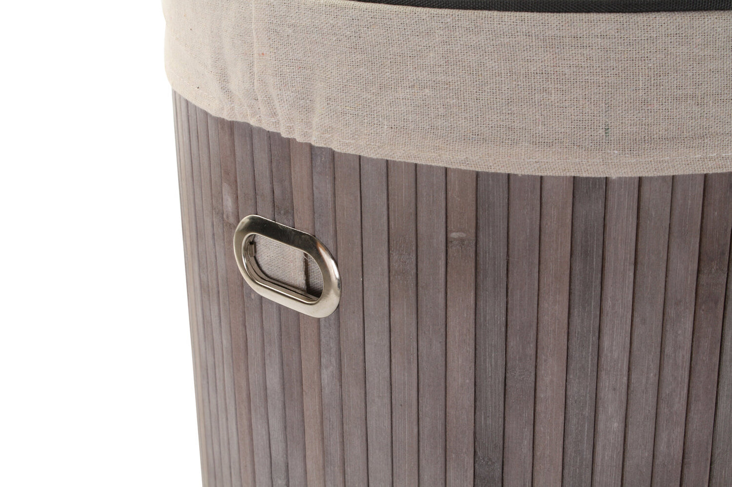 CESTA ROPA SET 3 BAMBU POLIESTER 38X38X60 GRIS