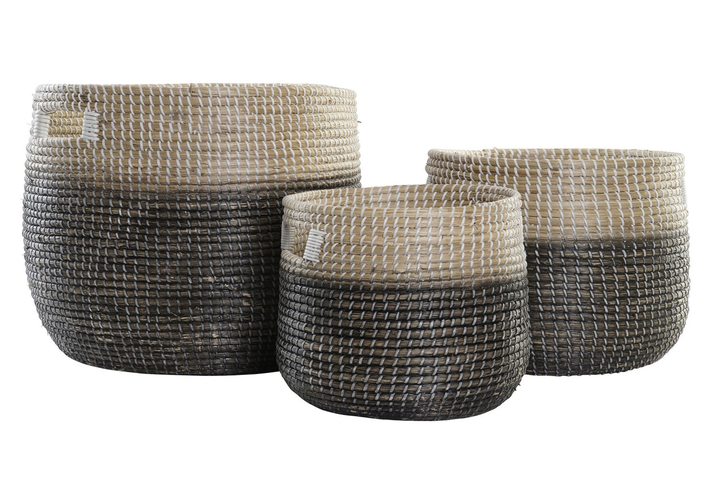 CESTA SET 3 SEAGRASS 43X43X39 NATURAL