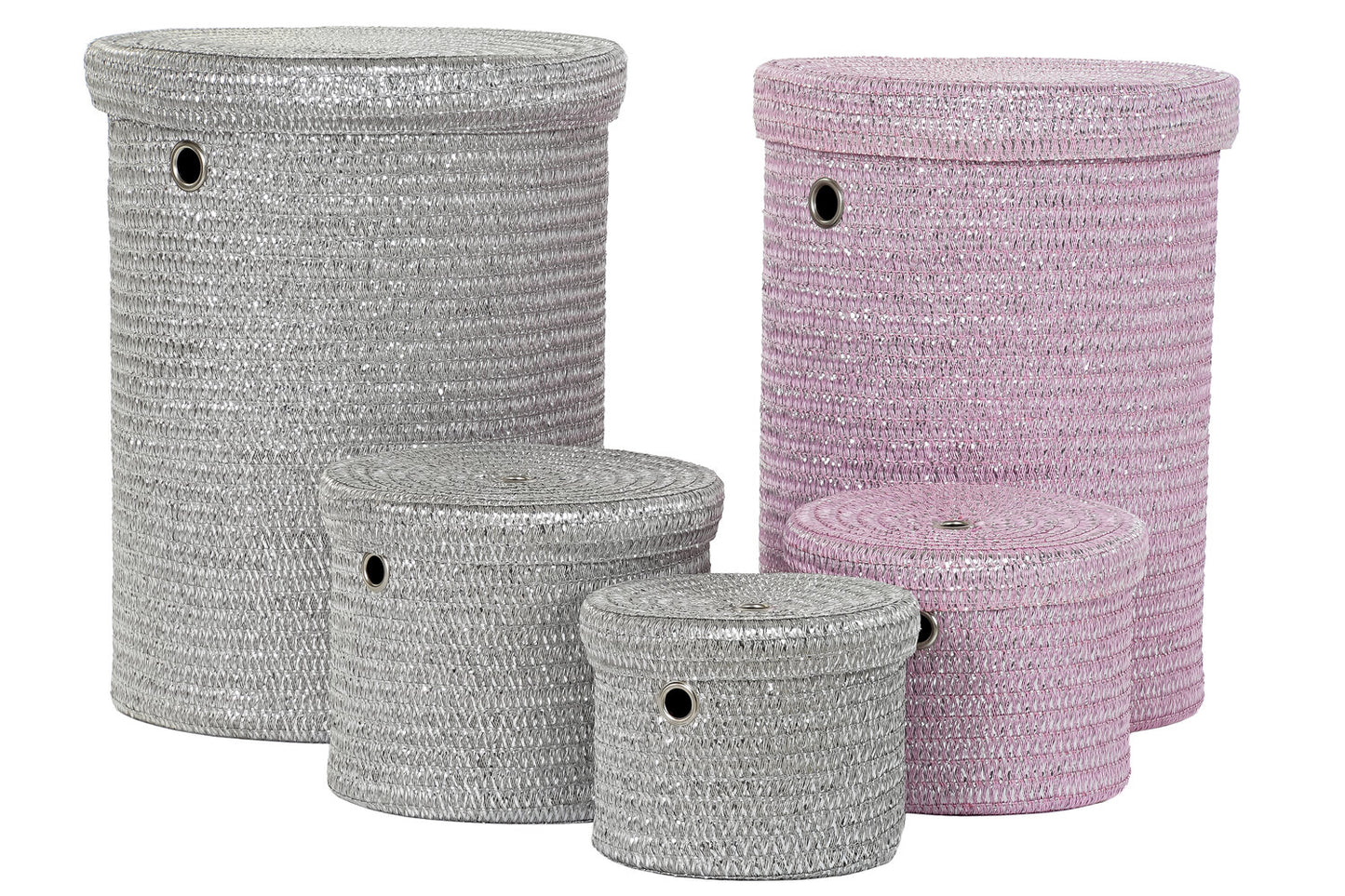 CESTA SET 5 PP 42X42X52:5 ROSA