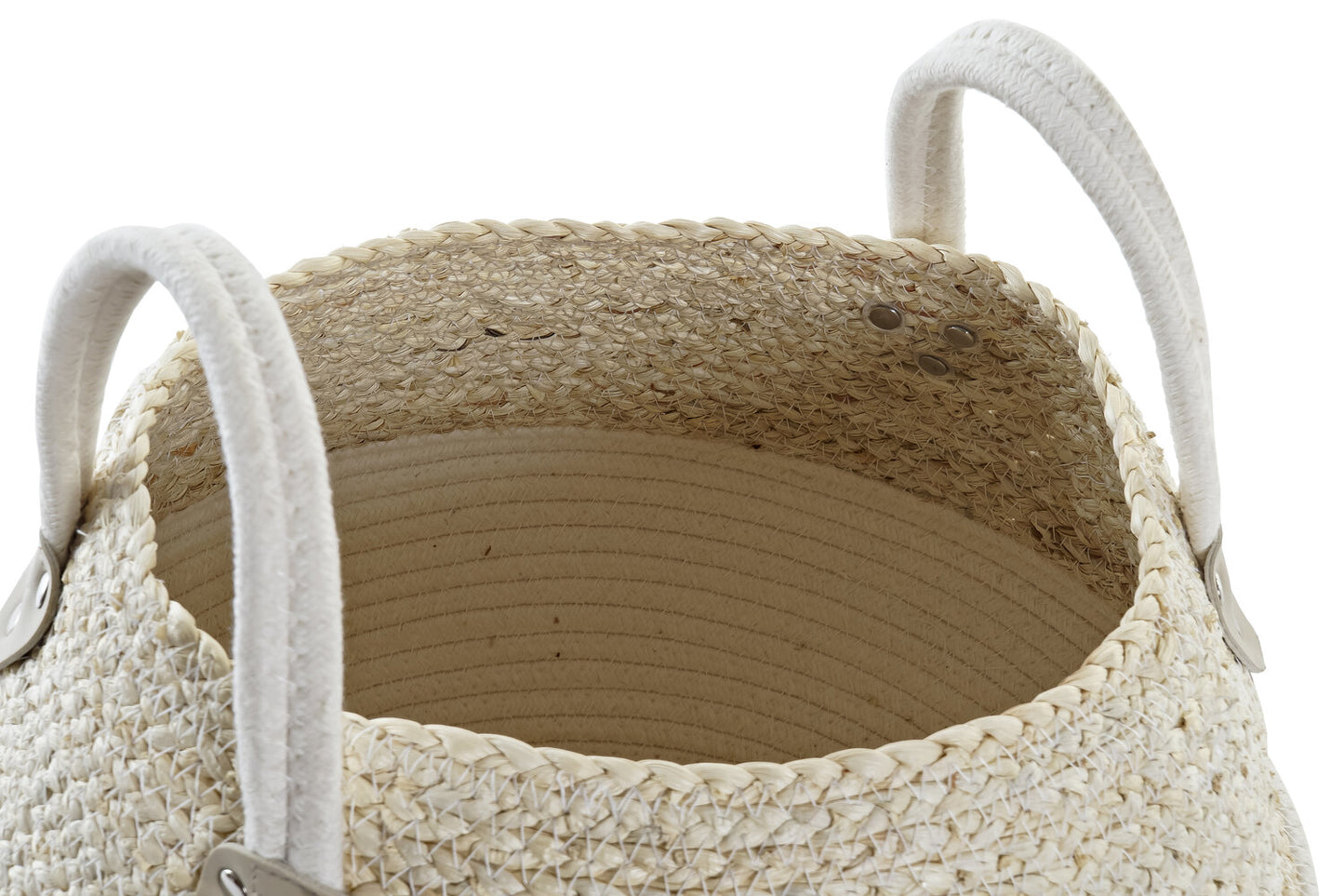 CESTA ALGODON FIBRA 37X37X25 NATURAL