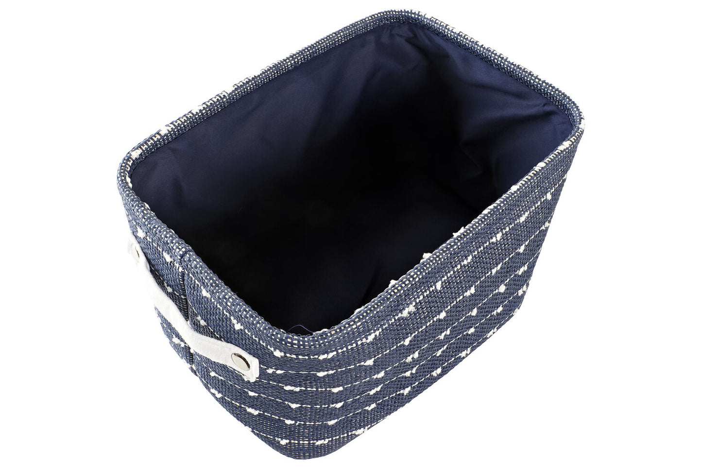 CESTA SET 3 POLIESTER 38X28X25 AZUL MARINO