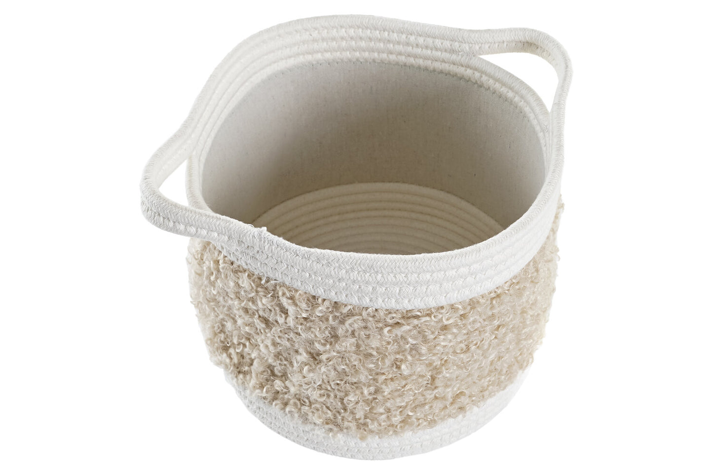 CESTA SET 3 ALGODON 34X34X27 ROSA PALO