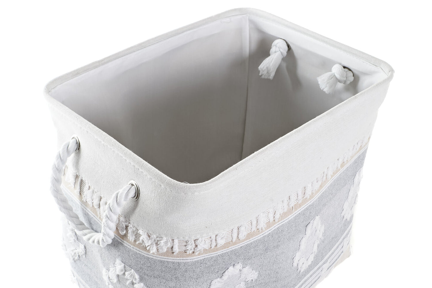 CESTA SET 2 ALGODON 45X35X40 GRIS