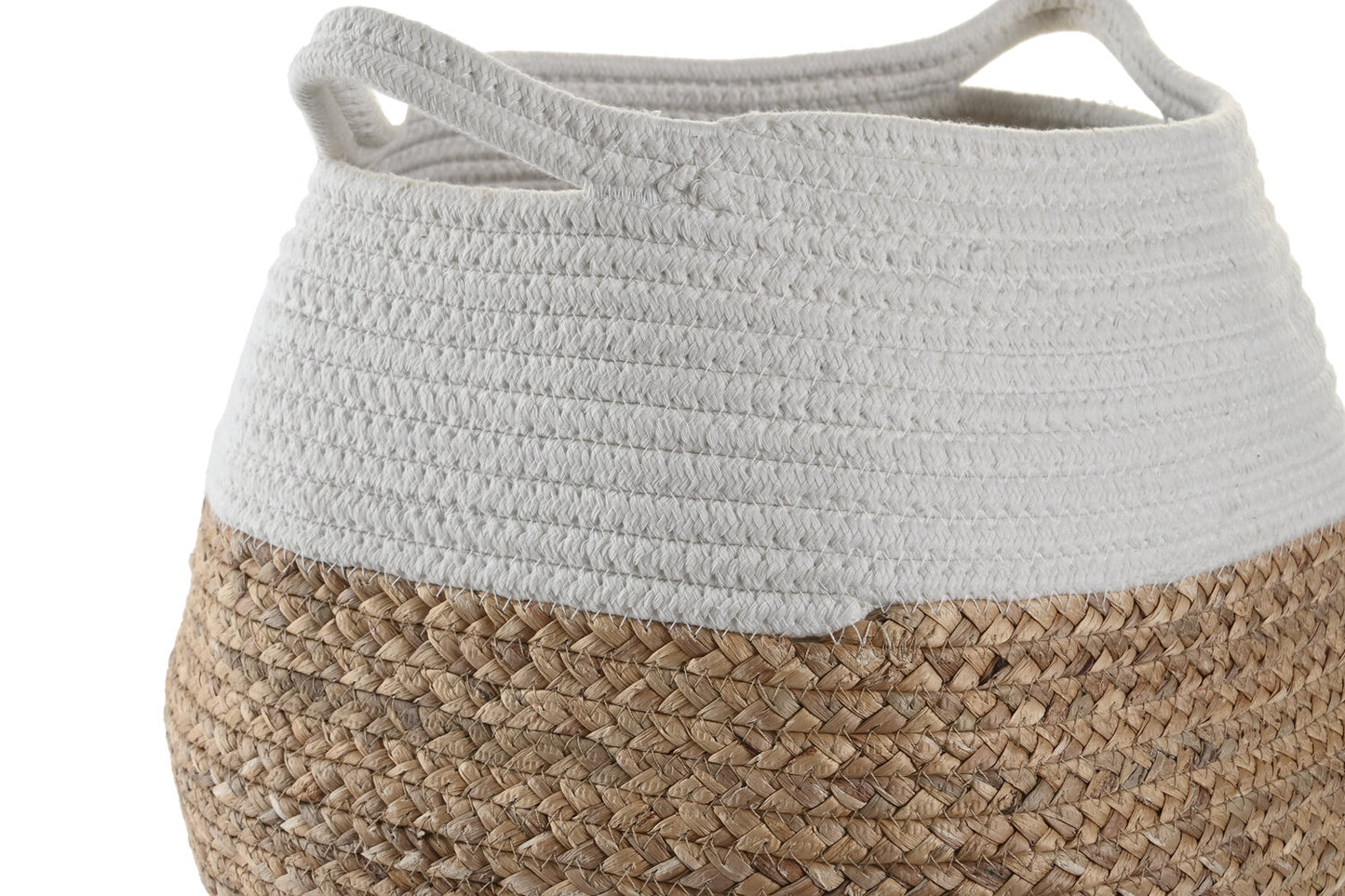 CESTA FIBRA ALGODON 30X30X40 BLANCO