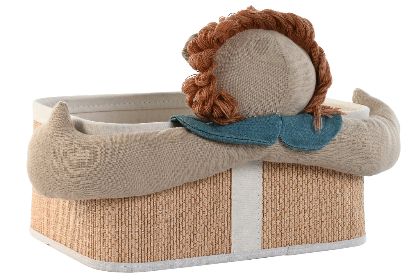 CESTA SET 2 FIBRA TRENZADA ALGODON 40X32X27