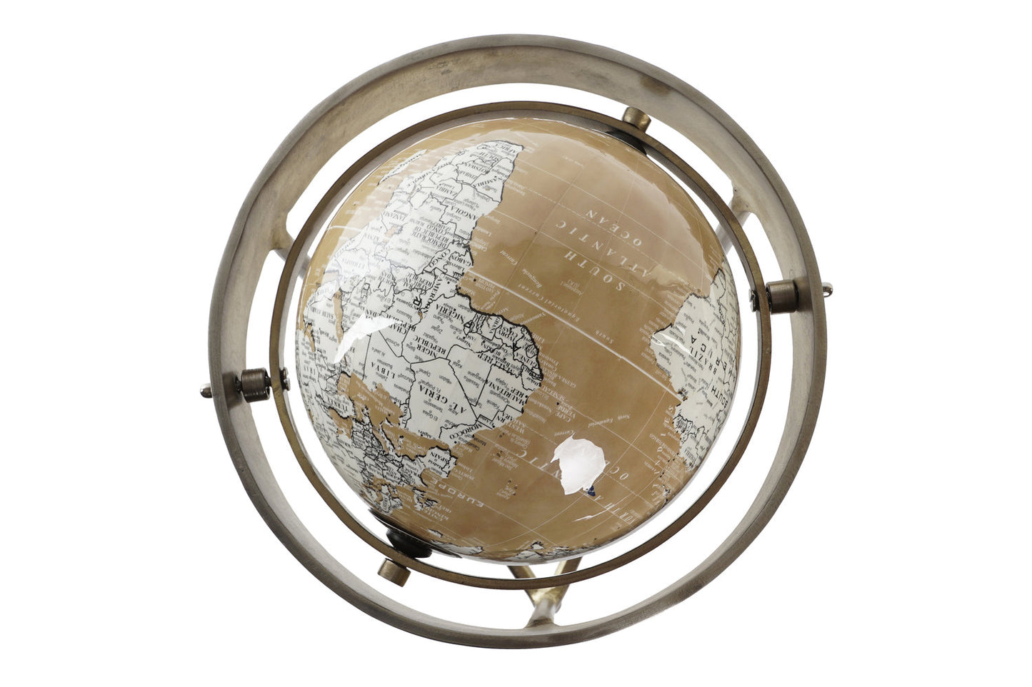 GLOBO TERRAQUEO BRONCE 23X22X43 DORADO