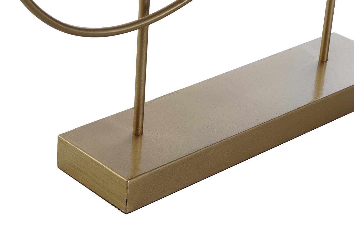 DECORACION METAL 56X8:5X55 ABSTRACTO DORADO