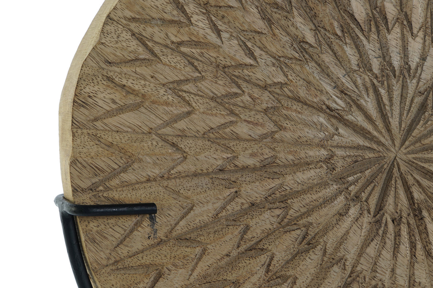 DECORACION MANGO HIERRO 32X9X47 ROSETA NATURAL