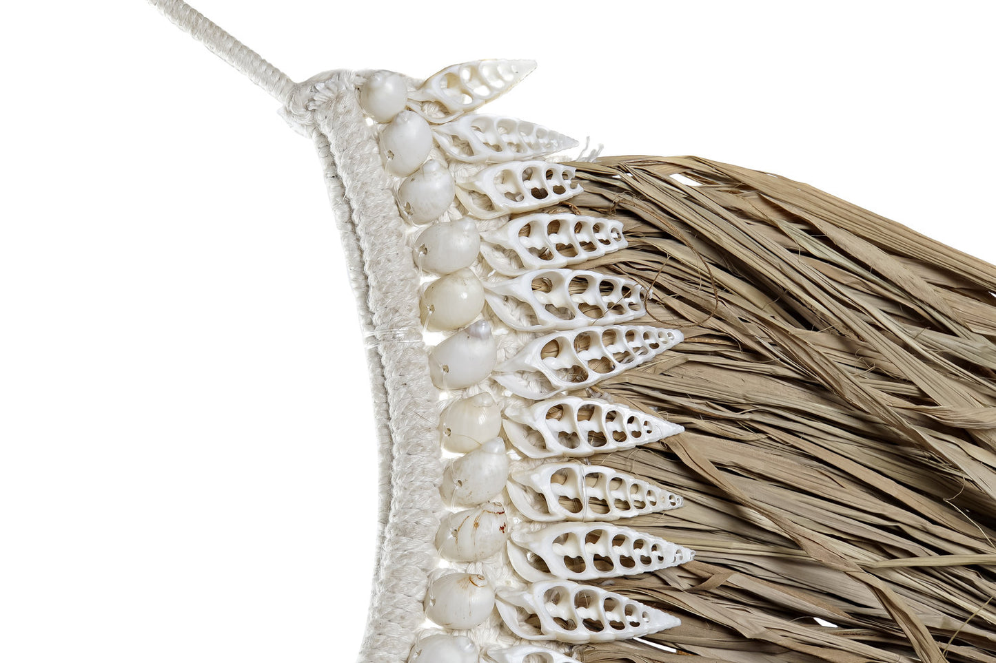 DECORACION PARED FIBRA CONCHAS 70X3X57 MARRON