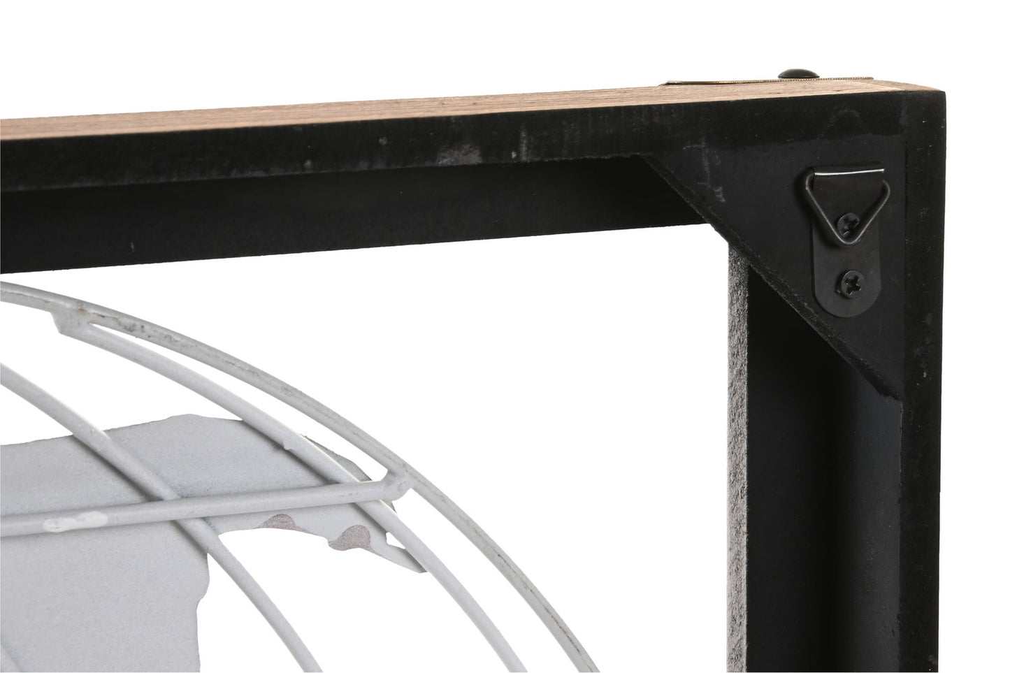 DECORACION PARED METAL PINO 75X6X46 MAPAMUNDI