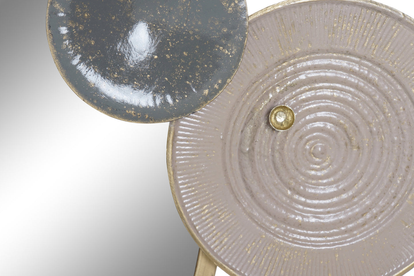 DECORACION PARED METAL ESPEJO 96:5X7X59 CIRCULOS