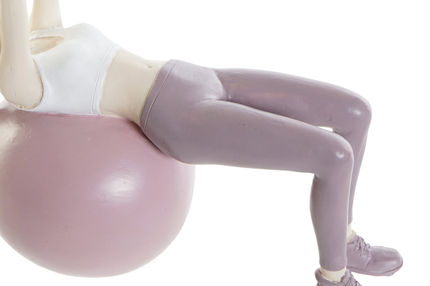 FIGURA RESINA 18:5X8X17:5 CHICA YOGA ROSA