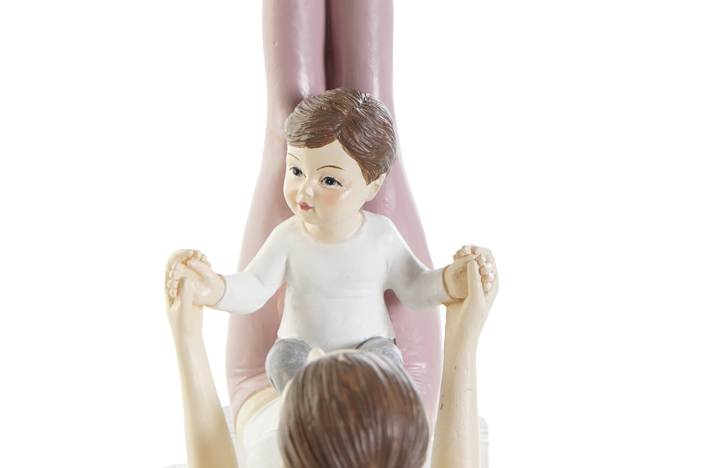 FIGURA RESINA 15:5X6:5X17 MAMA YOGA ROSA