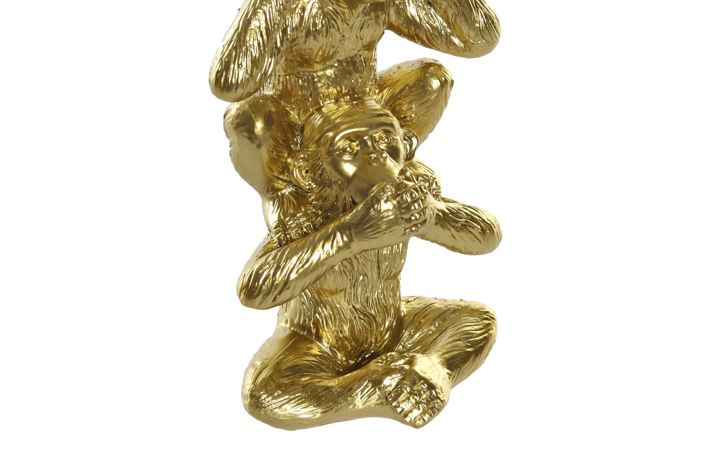 FIGURA RESINA 8:5X6X20 MONOS DORADO