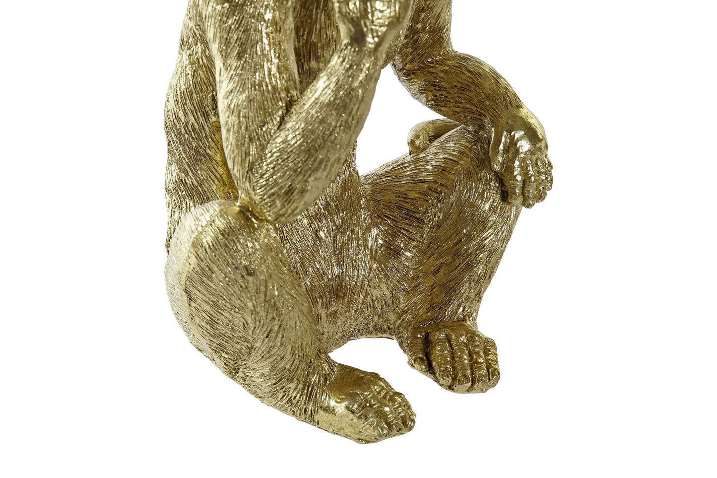 FIGURA RESINA 13:5X10X30 MONOS DORADO