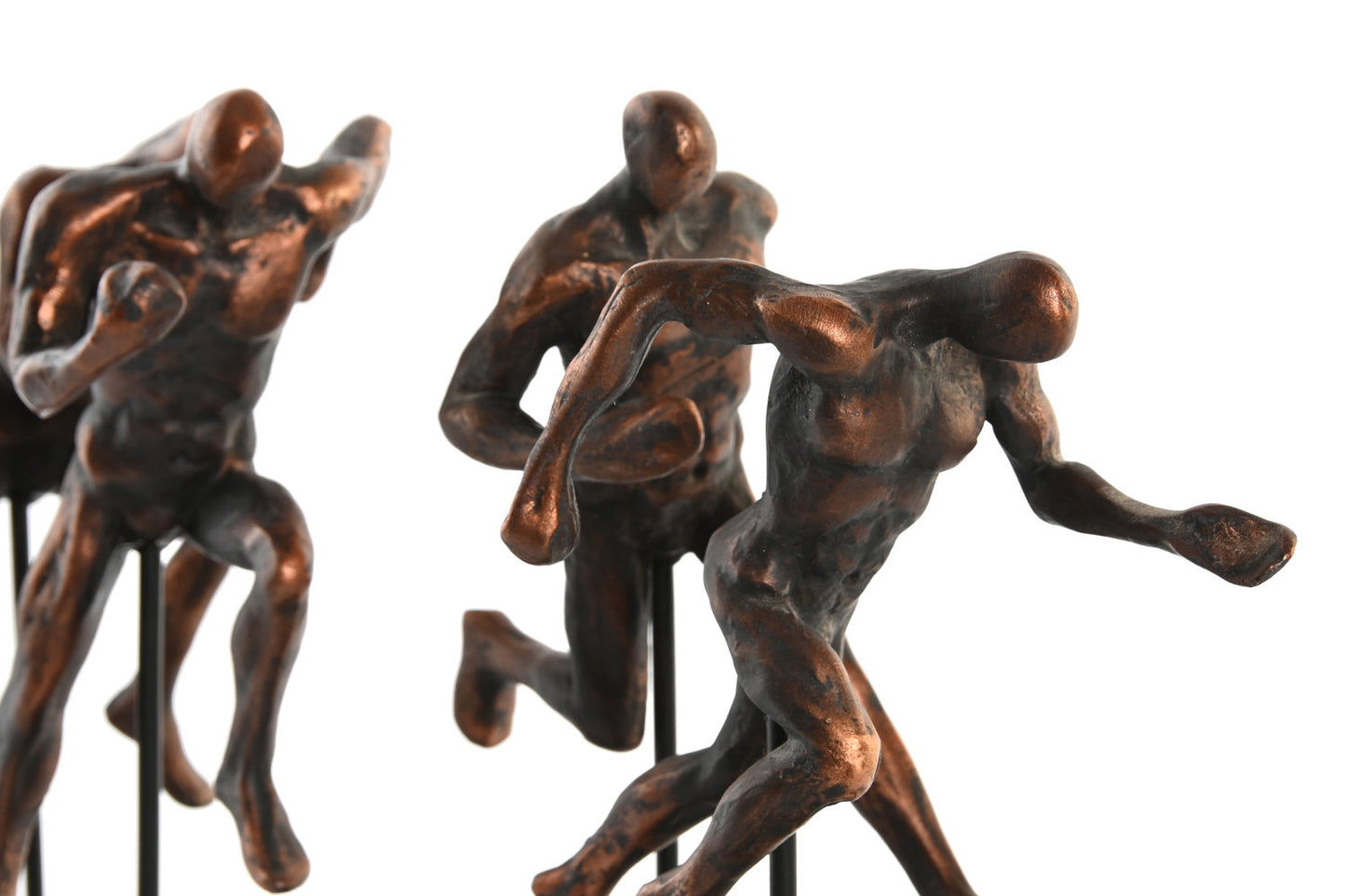 FIGURA RESINA METAL 43X11:5X19 ATLETAS COBRIZO