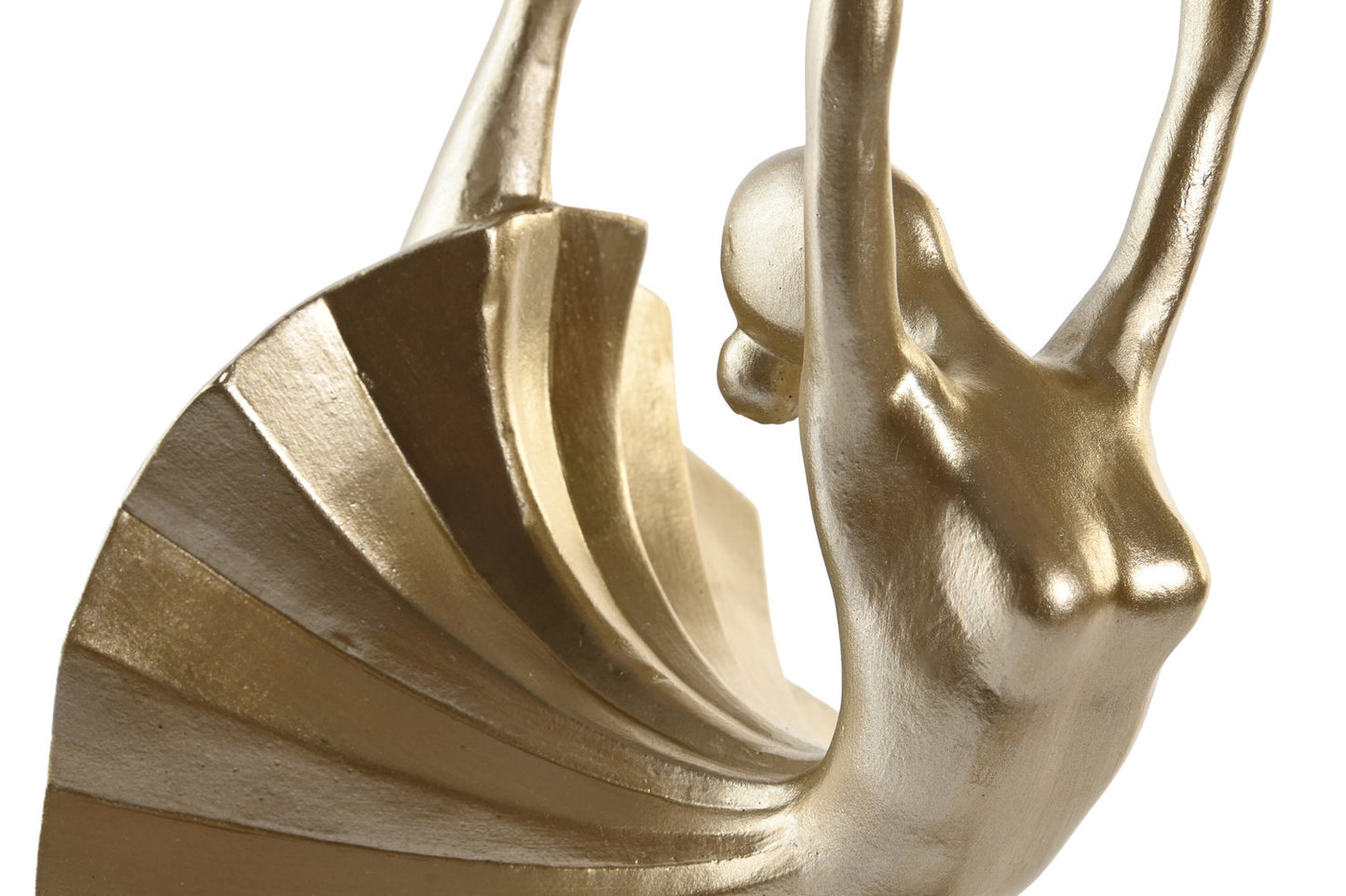 FIGURA RESINA 20X16X33:5 BAILARINA DORADO